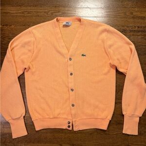 Lacoste Unisex Retro Peach Cardigan Sweater’s